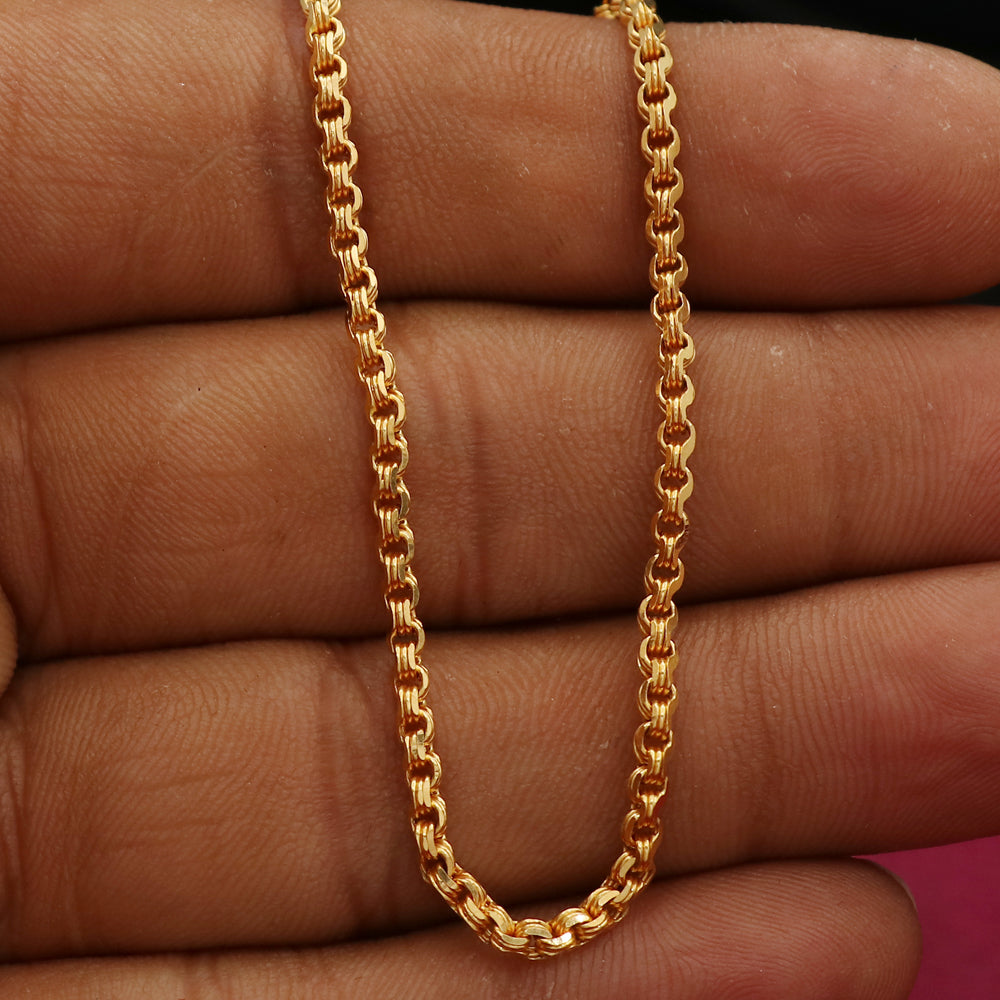 22 carat seal truthful gold 9in wheat chain grand daughter old style jewelry