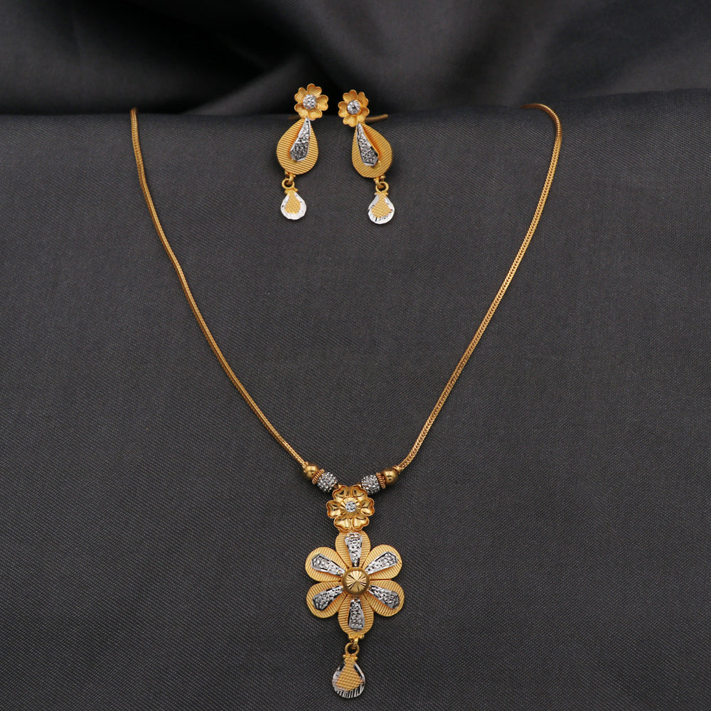 22k hallmark gold 38//3.3cm necklace earring sets sister in law jewelry