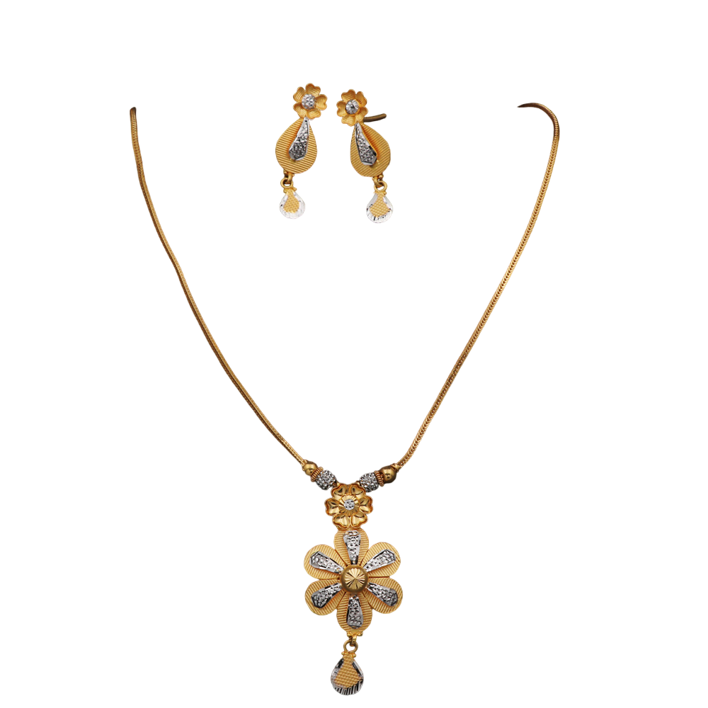 22k hallmark gold 38//3.3cm necklace earring sets sister in law jewelry