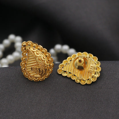 Conjunto de pendientes y colgantes de oro macizo de 22 quilates con sello de 4,5/2,0 cm, envío gratuito de joyas 