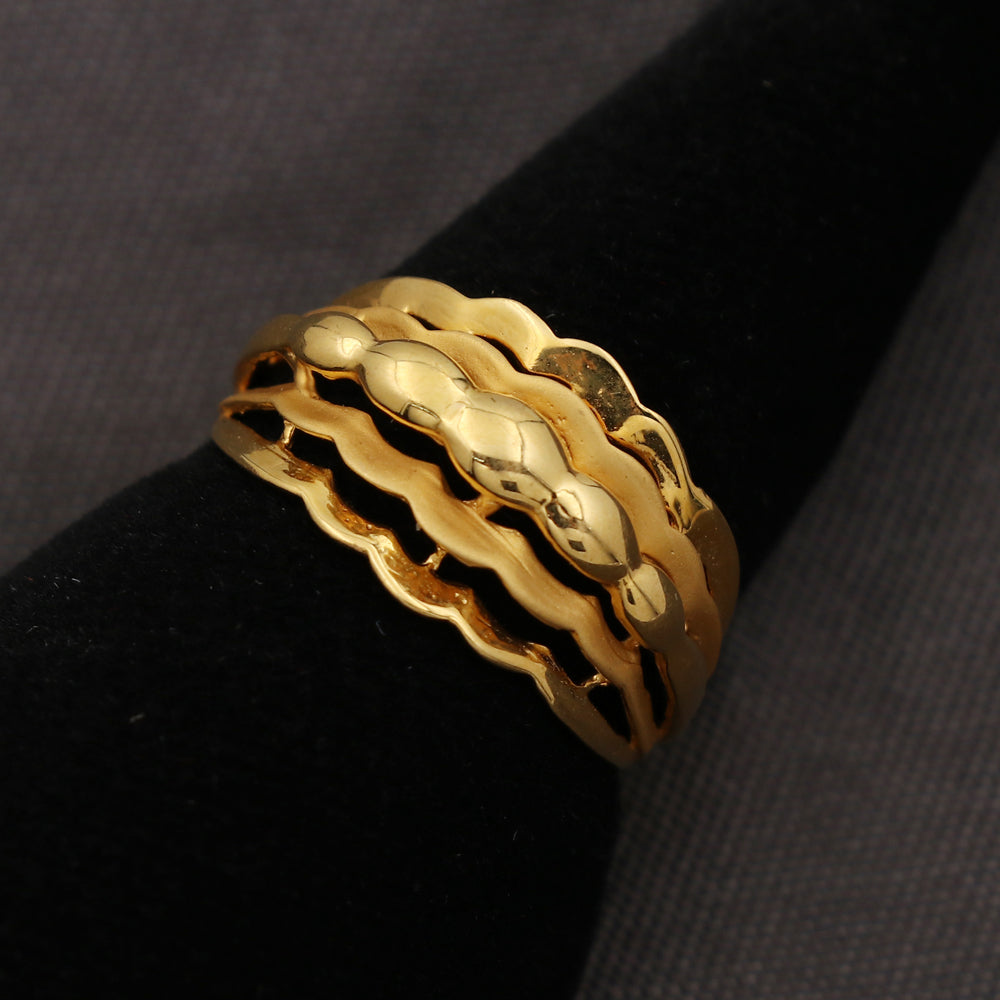 22 cts hallmark eye-catching gold signet rings size us 6.5 easter monday jewelry