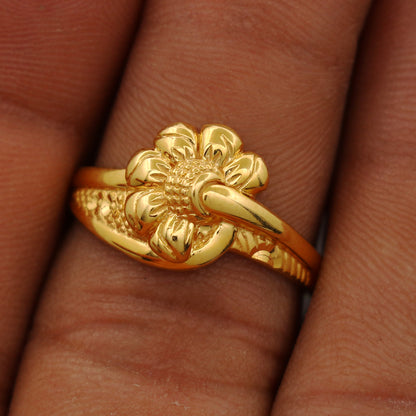 bis 916 print fine gold puzzle rings size us 7.5 great grand son artisan jewelry