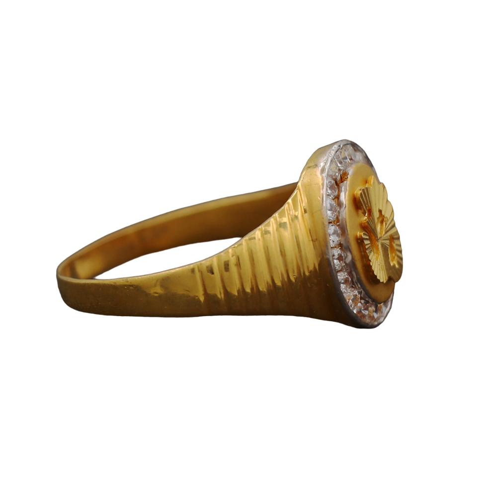 Anillo de bodas de oro macizo de 22 quilates con sello, talla 9,5 de EE. UU., joyería para el lunes de Pascua para esposo 