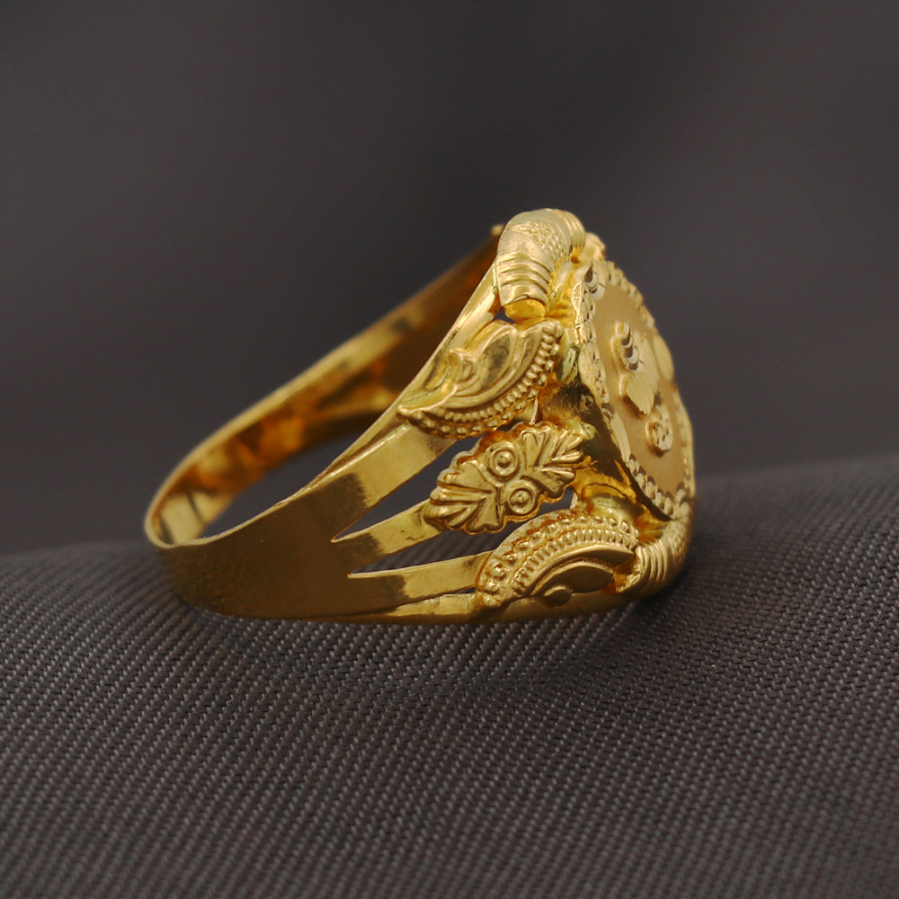 Anillos Claddagh de oro puro con sello de 22 quilates, tamaño EE. UU. 10,5, joyas del Día de Colón 