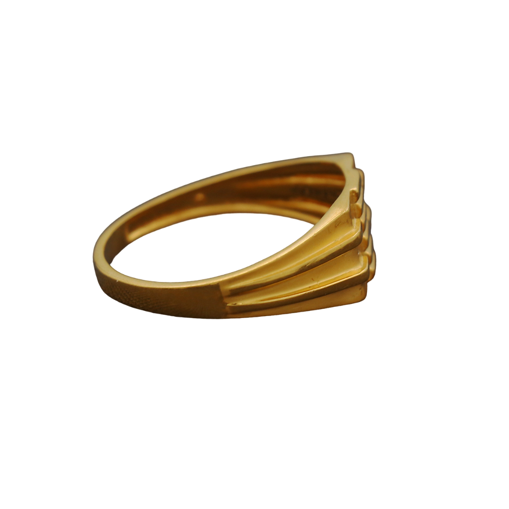 Anillos de sello de oro macizo de 22 quilates con estampado, tamaño 10 de EE. UU., joyería para el día de Navidad para sobrinos nietos 