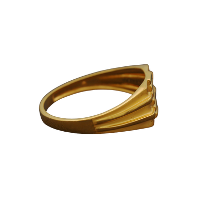 Anillos de sello de oro macizo de 22 quilates con estampado, tamaño 10 de EE. UU., joyería para el día de Navidad para sobrinos nietos 