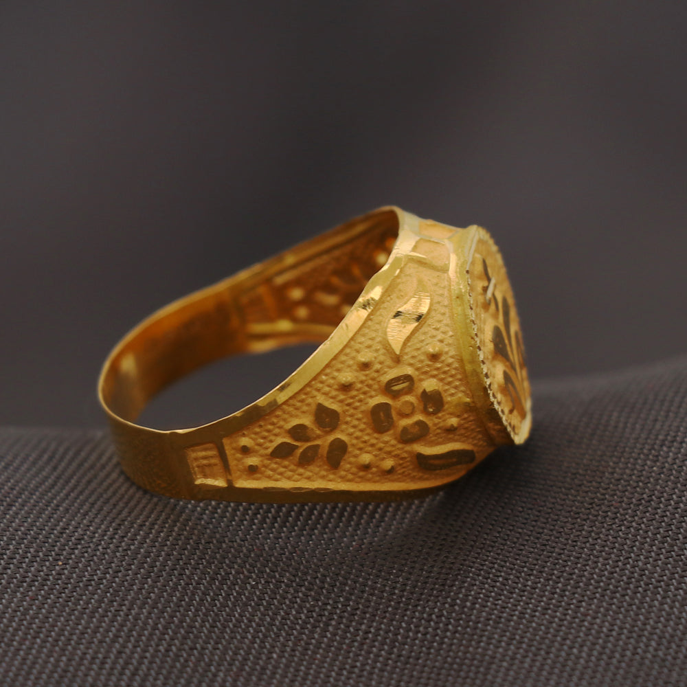 Anillos de serpiente de oro auténtico de 22 ctsprint, tamaño 9,25 en EE. UU., joyería de víspera de año nuevo para sobrino 