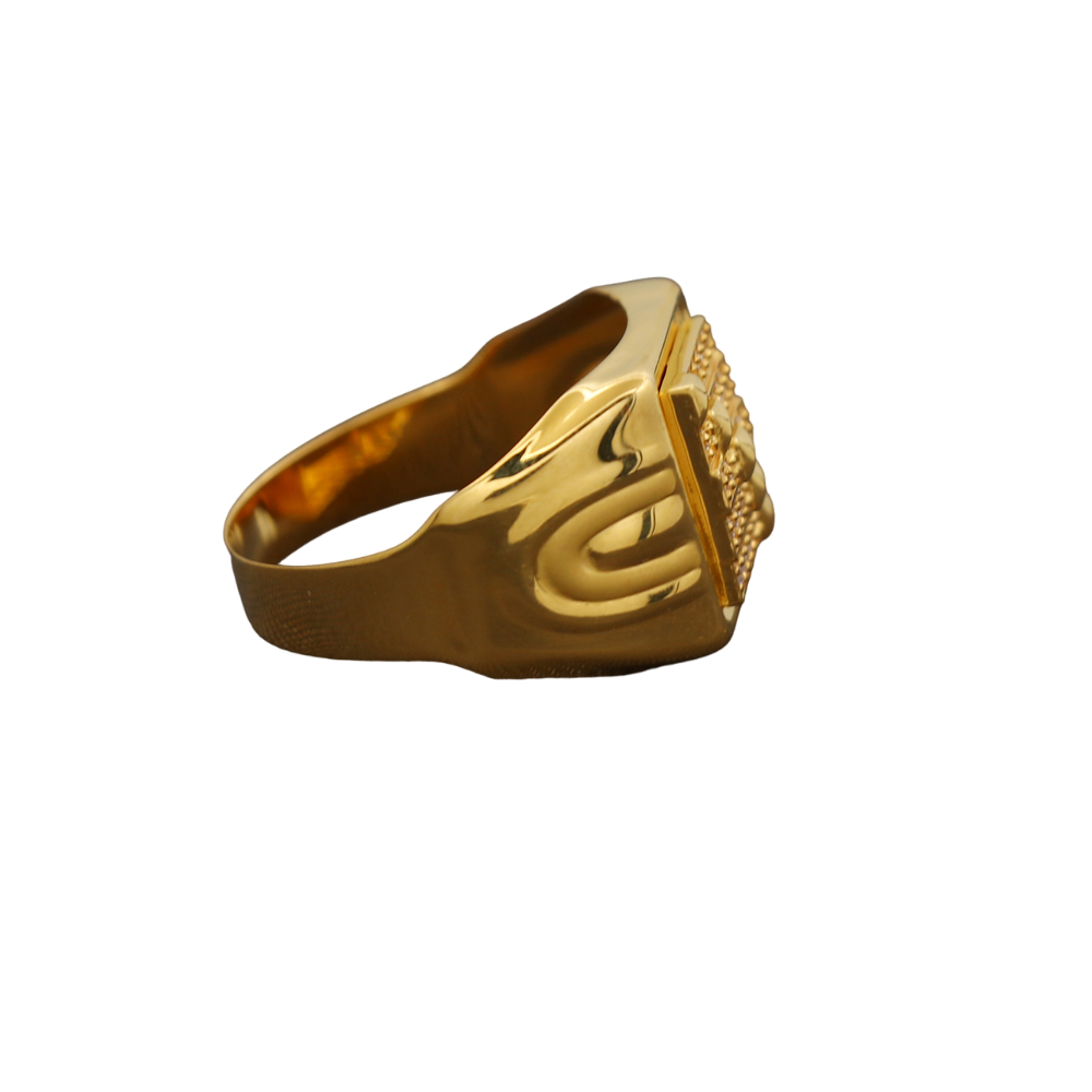 Anillos de oro con sello distintivo de 22 quilates, tamaño 9,25 en EE. UU., joyería nupcial para hombres de negocios 