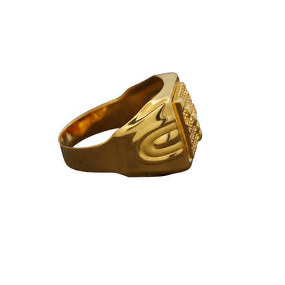 Anillos de oro con sello distintivo de 22 quilates, tamaño 9,25 en EE. UU., joyería nupcial para hombres de negocios 