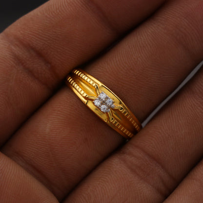 22k hallmark gold anniversary rings size us 10 mother handwork sale jewelry