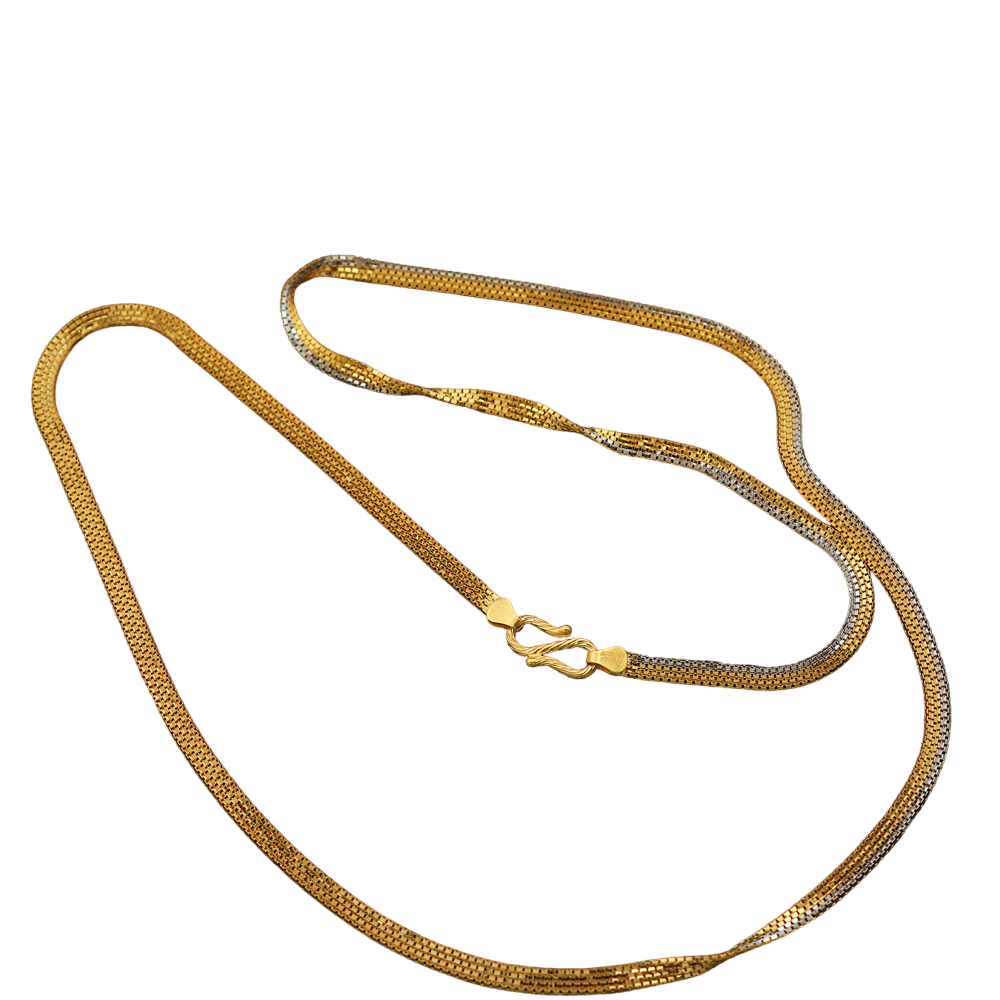 22 Karat Siegel höher Gold 19,5" Seil Kette Prinz Geschenk Geburtsstein Schmuck 