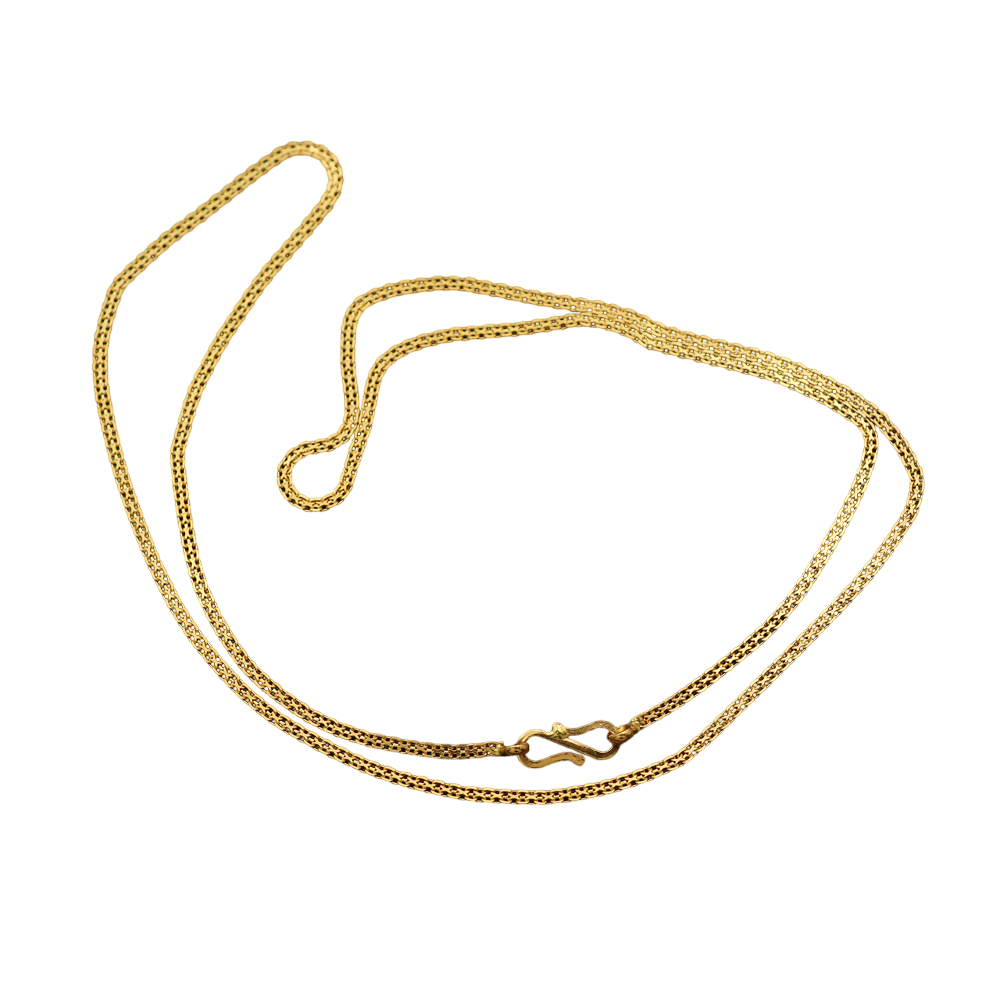 22 Karat Siegel reines Gold 18 Zoll Schlangenkette Großonkel Geschenk Weihnachtstag Schmuck 