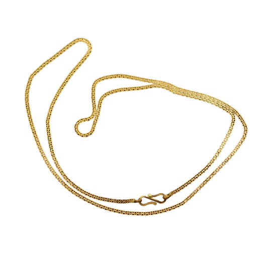 22 Karat Siegel reines Gold 18 Zoll Schlangenkette Großonkel Geschenk Weihnachtstag Schmuck 