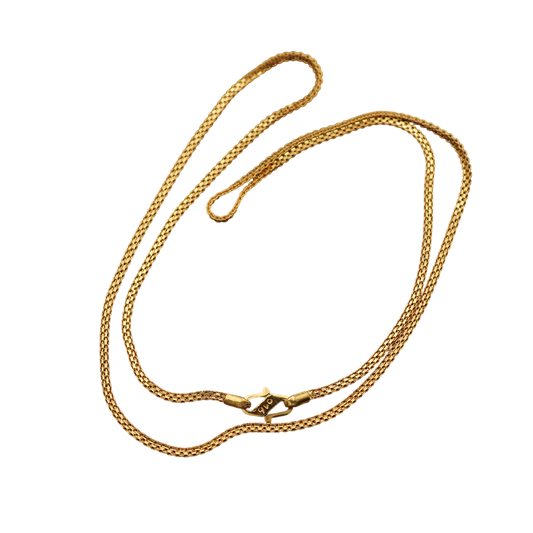 22 Karat Gold mit Aufdruck, 47,5 cm, Ankerkette, Geschenk für den Stiefsohn, schöner Schmuck 