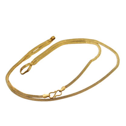 22 Karat Gold mit Punze, 45,7 cm Gliederkette, Geschenk für den Schwiegervater, klassischer Schmuck 