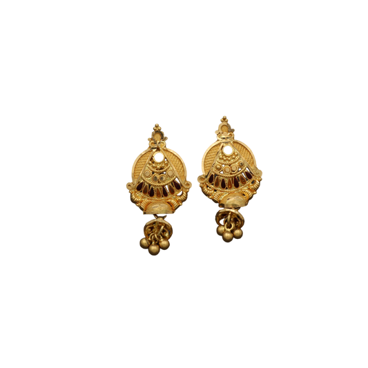 22 karat seal higher gold 2.6cm ear crawler earrings wholesale price jewelry