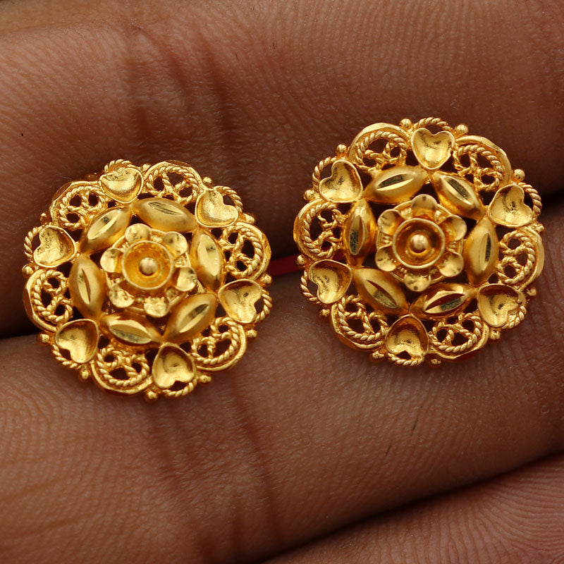 22 carat splendid gold gift for fiance jewels wattle earring for half aunts