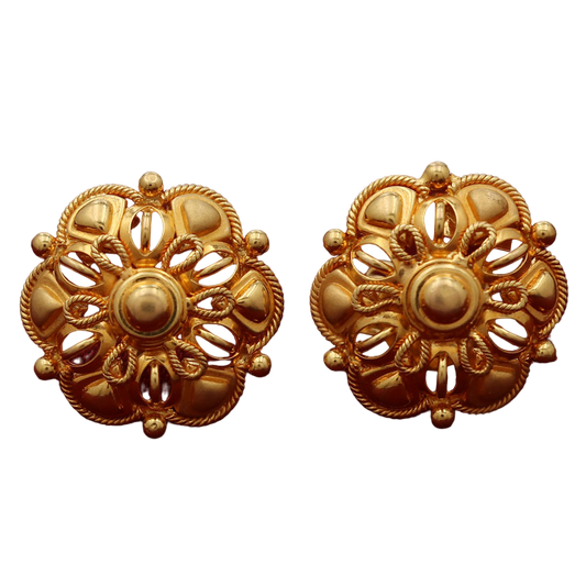 bis 916 first class gold anniversary gift jewellery stud earring for aunts