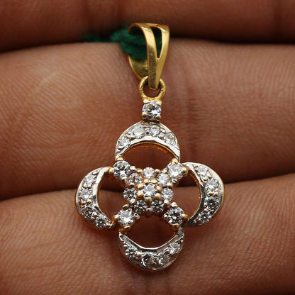 Colgante en forma de lágrima de oro 916 original de diseñador por diseño para regalo de mamá