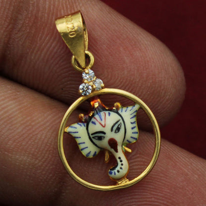 bis 916 actual gold fashion jewels religious pendants for great grand nephew