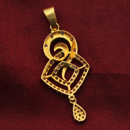 22cts indian gold gift for sister jewels religious pendants for wife