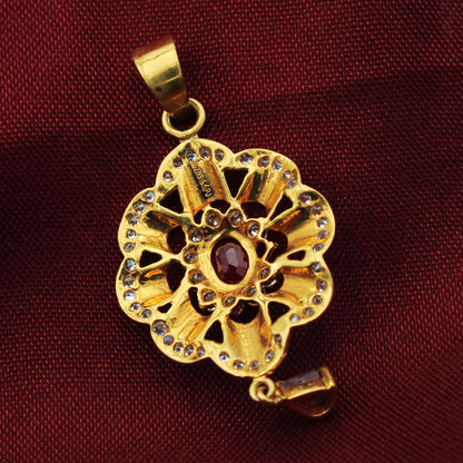 22 carat dubai gold vintage style jewelry circle pendants for mom