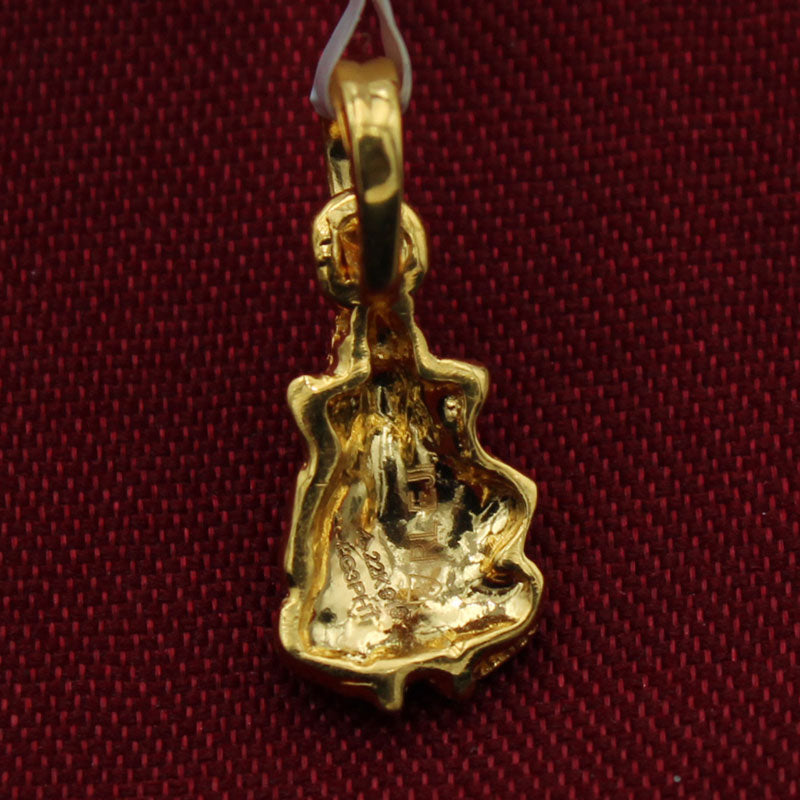 22k amazing gold affordable wedding jewels religious pendants grand daughter