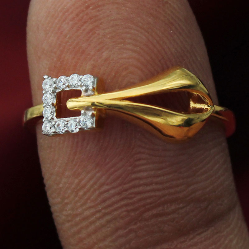 bis 916 actual gold custom made jewellery solitaire rings for grand niece