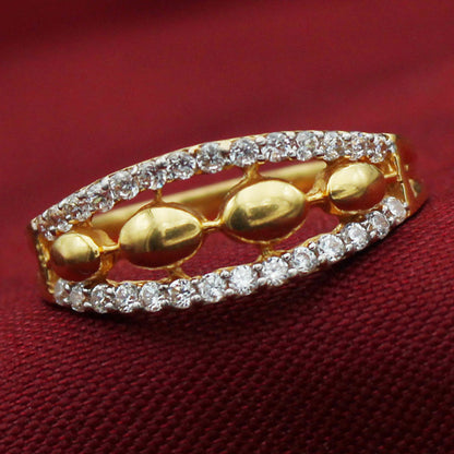 22cts magnificent gold customized jewels bypass rings for cousin wife