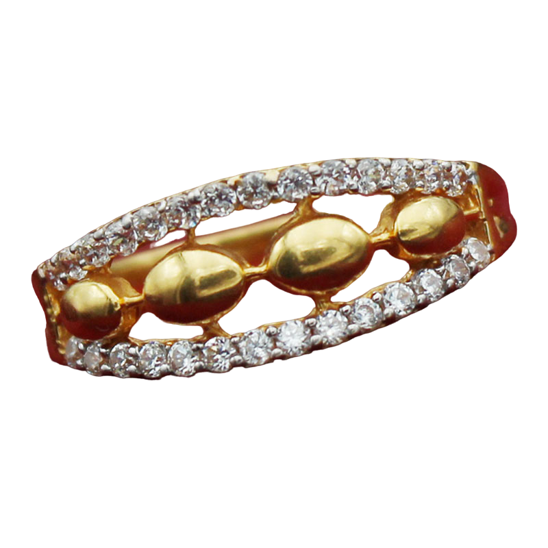 22cts magnificent gold customized jewels bypass rings for cousin wife