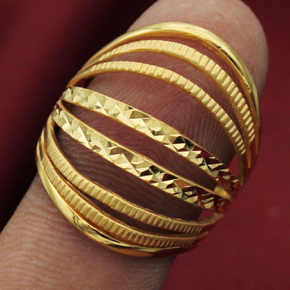 22 karat higher gold hot selling gifts vintage jewelry puzzle rings stepaunts