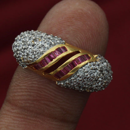 22 karat eye-catching gold handmade jewellery multi-layer rings sister in law