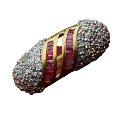 22 karat eye-catching gold handmade jewellery multi-layer rings sister in law