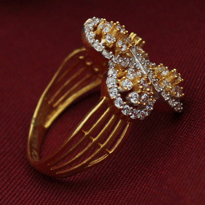 22 carat striking jewelry gold manmade jewellery jewelry lotus rings male gift