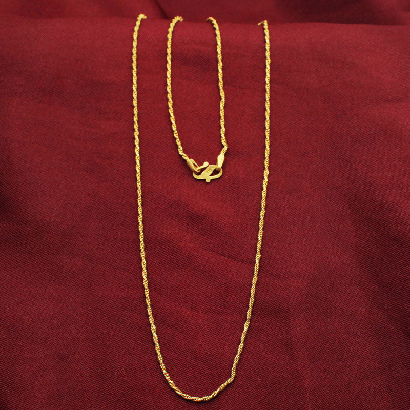 22 karat true gold coolstyle jewelry cable chain for step aunts gift