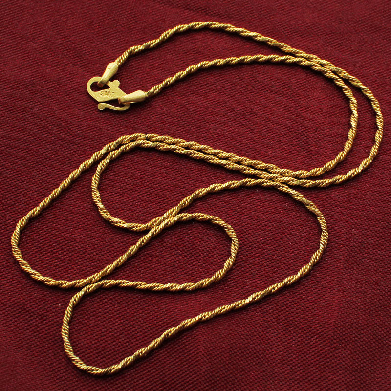 22 karat true gold coolstyle jewelry cable chain for step aunts gift