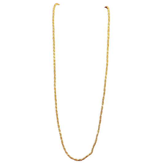 22 karat true gold coolstyle jewelry cable chain for step aunts gift