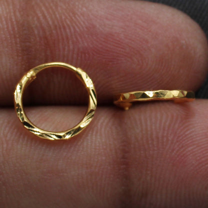 22 Karat glänzende Goldfassung-Ohrringe für die Schwägerin, Schmuck zum Fabrikpreis