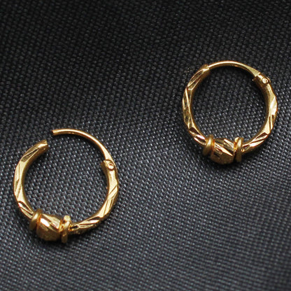 Heißer 22 karat blickfang gold neue mode schmuck einfädler ohrringe für weibliche