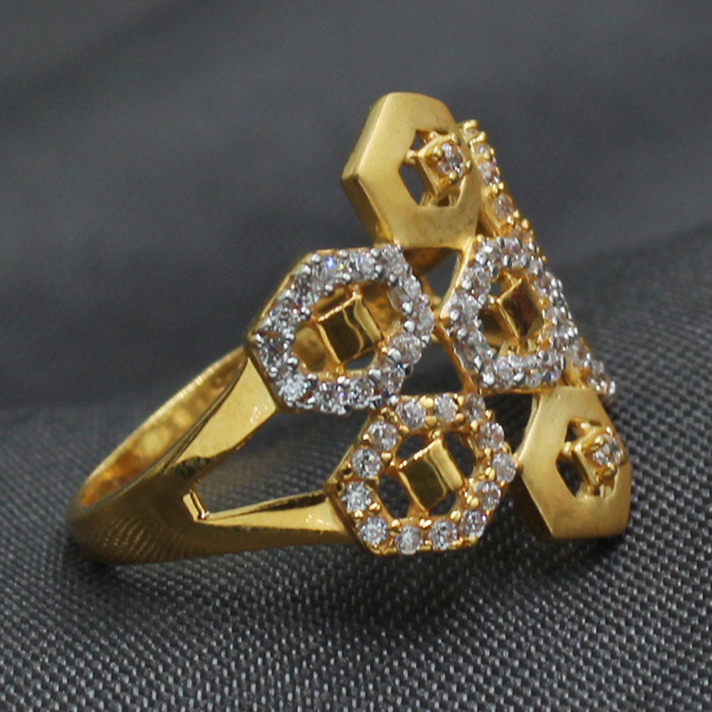 22cts indian gold memorial day jewelry puzzle rings for grand aunt