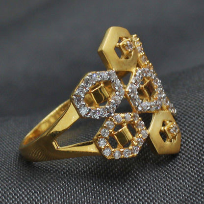 22cts indian gold memorial day jewelry puzzle rings for grand aunt