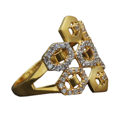 22cts indian gold memorial day jewelry puzzle rings for grand aunt