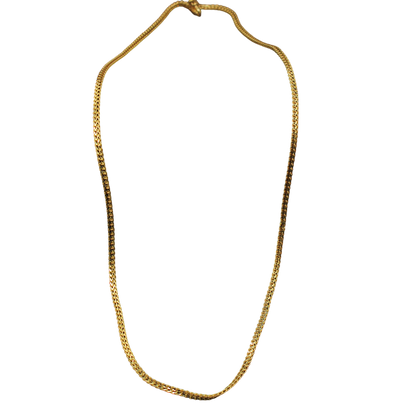 22 Karat fröhlich glänzendes Gold, schlichtes Design, Schmuckkette, Halsketten als Geschenk für Frauen