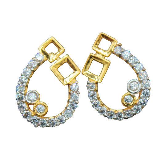 bis 916 fine gold 2024 vintage jewels drop earrings fast shipping